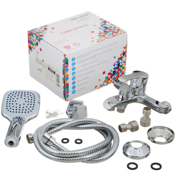 Смеситель для ванны и душа Melodia della vita Metallica хром (MDV35540) Смеситель для ванны и душа Melodia della vita Metallica хром (MDV35540)