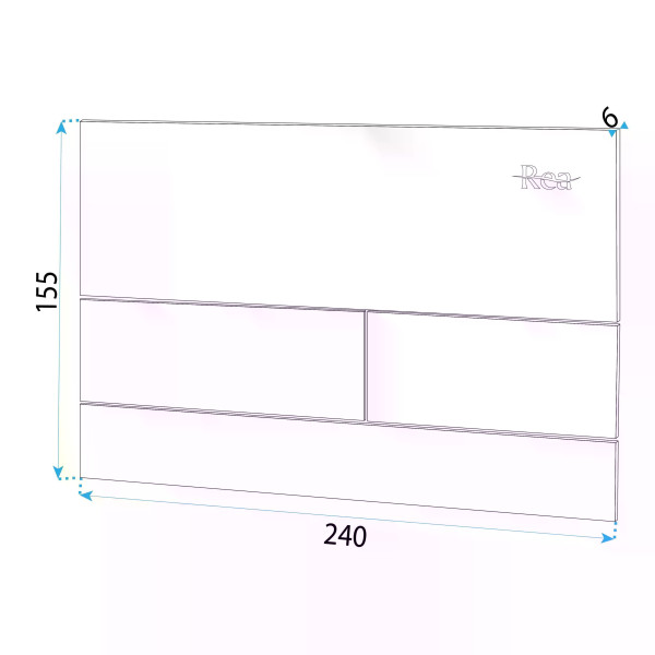 Инсталляция для подвесного унитаза Rea с клавишей Black Mat (KPL-E0056)