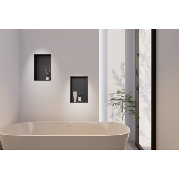 Ниша настенная скрытая Abber Nischen 30x12x46 никель (AN3001NG)