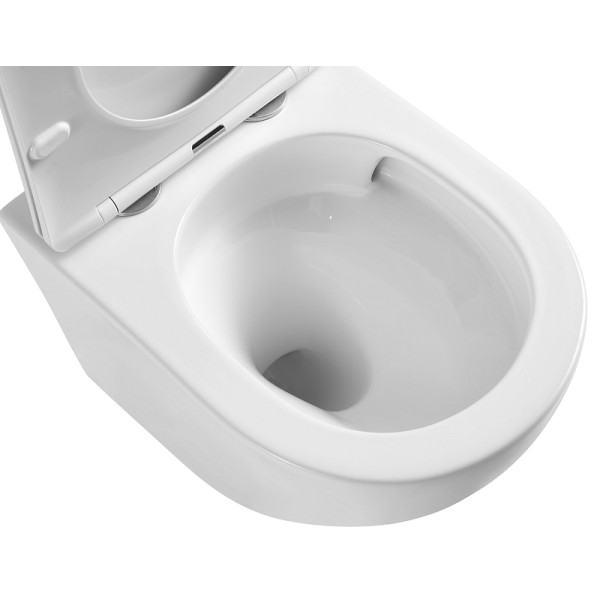 Унитаз подвесной Teramo безободковый с сидением микролифт 515x355x365 (AZ-0053-UQ)