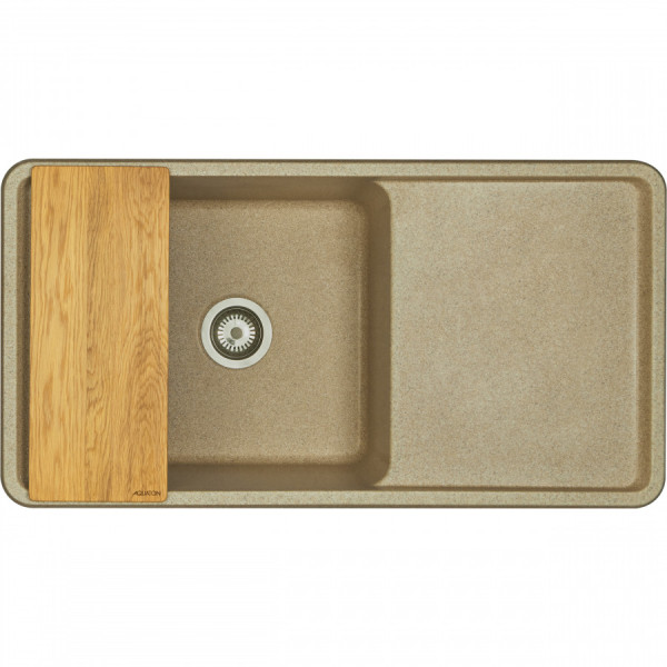 Мойка для кухни врезная Aquaton Беллис 510x970x250 песочный (1.A725.1.32B.S22.0) Мойка для кухни врезная Aquaton Беллис 510x970x250 песочный (1.A725.1.32B.S22.0)
