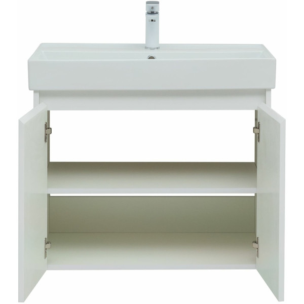 Тумба подвесная Aquanet Nova Lite 75 белый глянец (2 дверцы) (00298850)