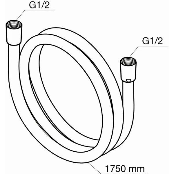 Шланг для душа Azario 1,75 м ПВХ упаковка блистер (AZ-SW-PVC-1,75-BL)