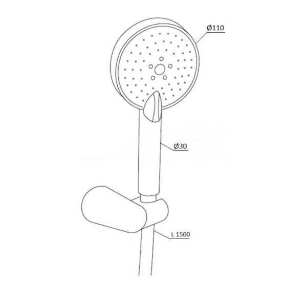 Душевой гарнитур RedBlu by Damixa Origin One 2.0 хром (918110000)
