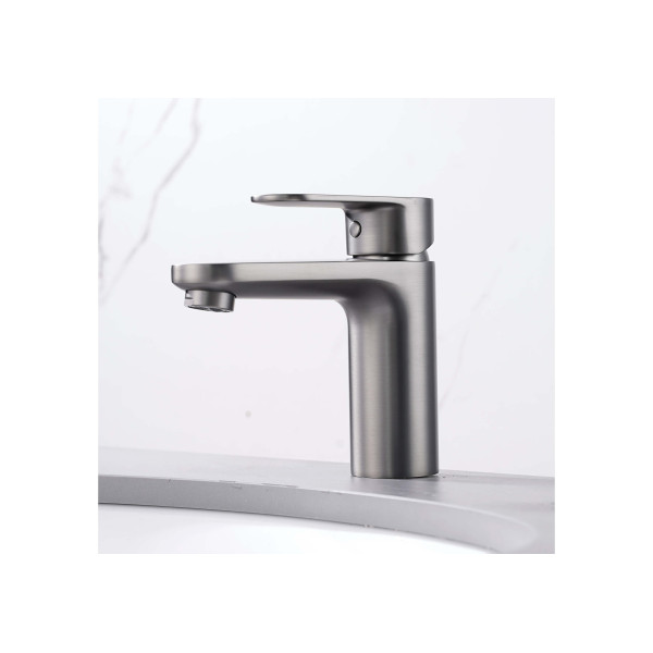 Смеситель для раковины Aquatek Ника оружейная сталь (AQ1810BGM) Смеситель для раковины Aquatek Ника оружейная сталь (AQ1810BGM)