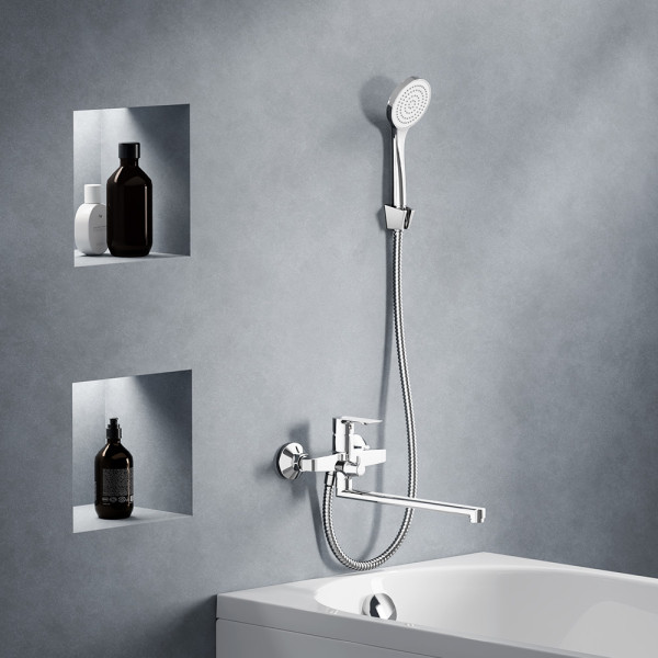 Смеситель для ванны и душа Damixa Apollo с душевым набором хром (479500000)