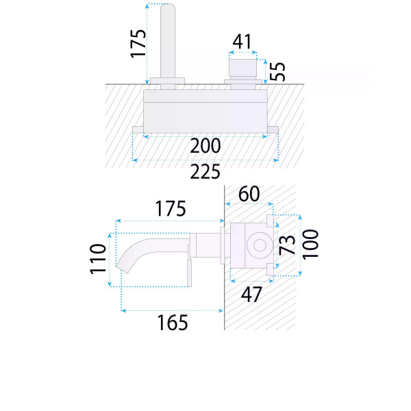 Смеситель для раковины Rea Argon медь матовая (REA-B2093) Смеситель для раковины Rea Argon медь матовая (REA-B2093)
