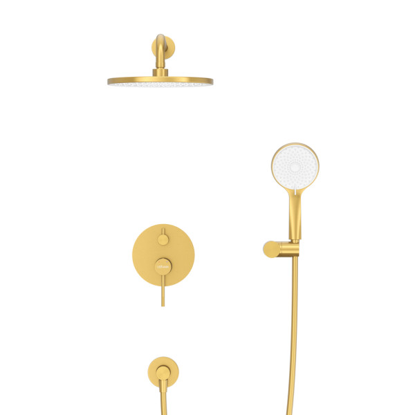 Душевая система Cezares Relax брашированное золото (RELAX-DSET-BORO)