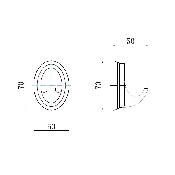 Крючок Fashun хром (A1505-1) Крючок Fashun хром (A1505-1)