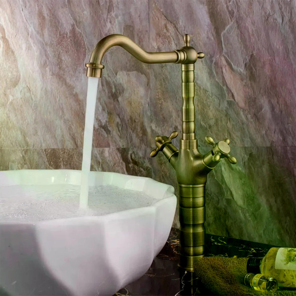 Смеситель для раковины Rea Rustico бронза (REA-B5521) Смеситель для раковины Rea Rustico бронза (REA-B5521)