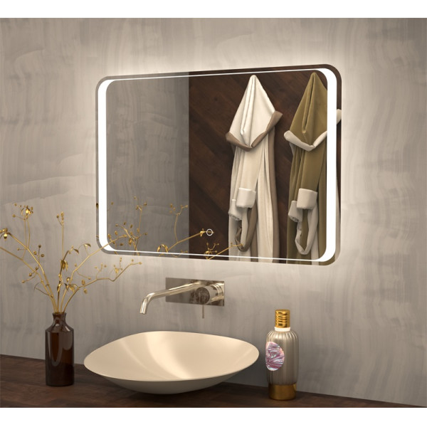 Зеркало Azario Valeria 1000х800 влагостойкое, c подсветкой и диммером (CS00064488) Зеркало Azario Valeria 1000х800 влагостойкое, c подсветкой и диммером (CS00064488)