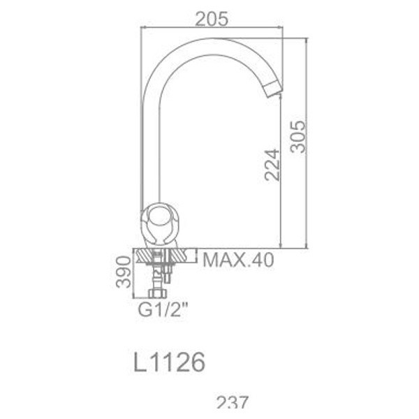 Смеситель для раковины Ledeme хром (L1126) Смеситель для раковины Ledeme хром (L1126)