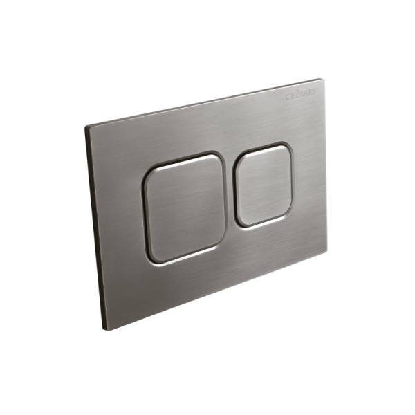 Клавиша смывная Cezares Pneumatic оружейная сталь (PN1-BTN-GM)