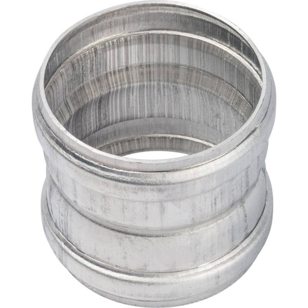 Элемент дымохода Stout DN60/100 м/м соед. муфта с уплотнен, хомут с муфтой EPDM в комплекте.(с лого) (SCA-6010-000002)