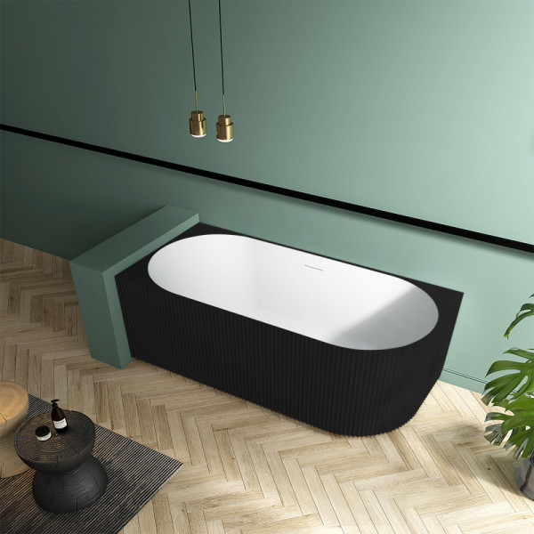 Ванна акриловая Abber 170x80x58 L черная (AB9329-1.7MB L)
