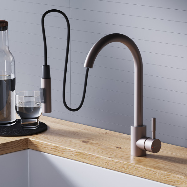 Смеситель для кухни Dorff Logic сатин (D3007511)