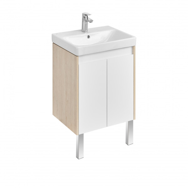 Тумба подвесная Aquaton Сканди 480x427x591 белый, дуб верона (1.A278.8.01S.DB2.0)