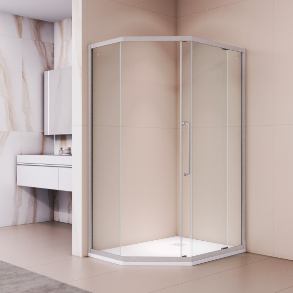 Душевой уголок RGW Passage PA-86-S NEW 90x90x195 стекло прозрачное, профиль сатин (38088699-111N)