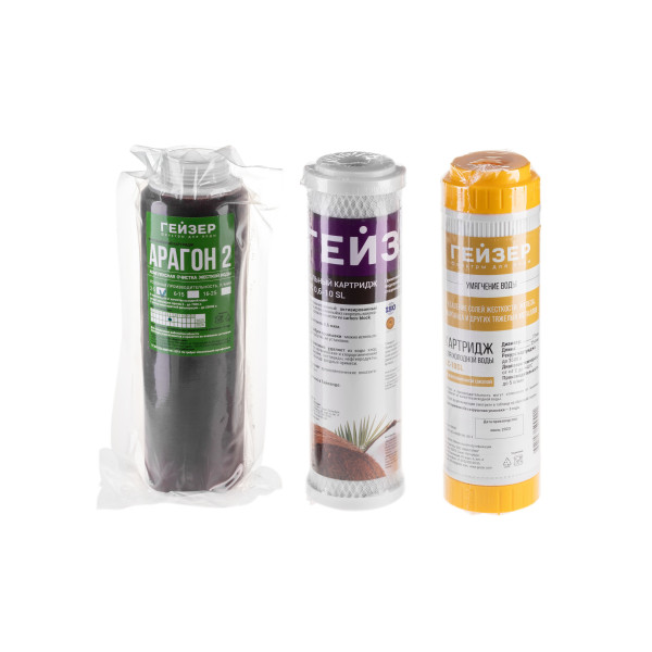 Комплект сменных картриджей №5 для Гейзер 3 (для сверхжесткой воды) (50009) Комплект сменных картриджей №5 для Гейзер 3 (для сверхжесткой воды) (50009)