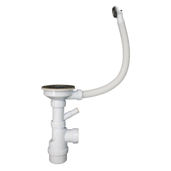 Мойка для кухни Azario Milas 48х42х19,7 сифон в комплекте серый (CS00097667)