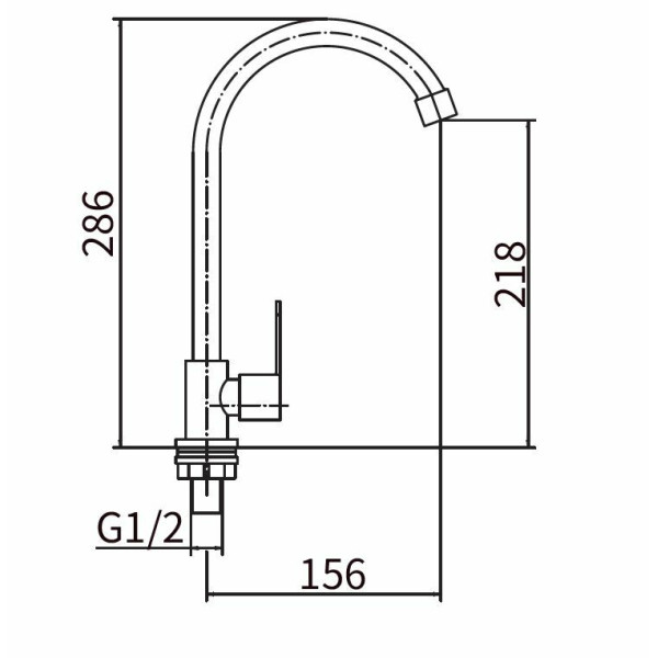Смеситель моно Fashun сатин (A54192) Смеситель моно Fashun сатин (A54192)