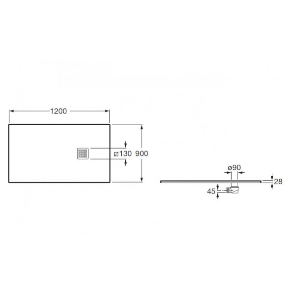Душевой поддон Roca Terran 90x120x28 профиль белый (AP1014B038401100) Душевой поддон Roca Terran 90x120x28 профиль белый (AP1014B038401100)
