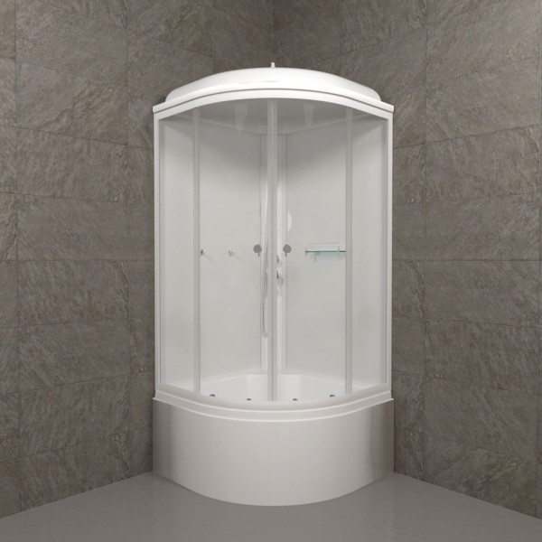 Душевая кабинаTriton Ультра 90x90 стекло прозрачное, профиль белый (DK320)