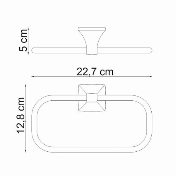 Держатель полотенец WasserKraft Wern хром (K-2560)