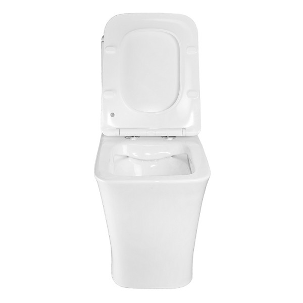 Унитаз напольный Azario Stoun 405x750x780 с сиденьем с микролифтом белый (AZ-1109)