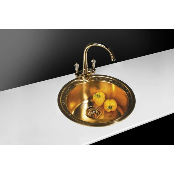 Смеситель для кухни Omoikiri Okinawa-G золото, ручки с кристаллами Swarovsk (4994016) Смеситель для кухни Omoikiri Okinawa-G золото, ручки с кристаллами Swarovsk (4994016)