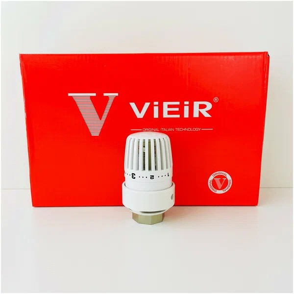 Головка термостатическая М30х1,5 Vieir (белая, жидкостная, 6-28°С) (VR1126) Головка термостатическая М30х1,5 Vieir (белая, жидкостная, 6-28°С) (VR1126)