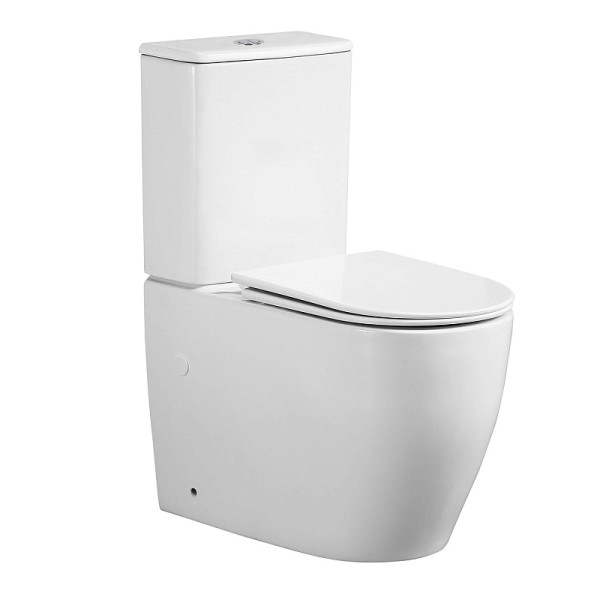 Унитаз напольный Azario Bonelle с сиденьем с микролифтом белый (AZ-1229A)