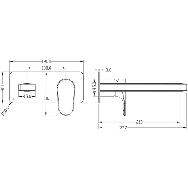 Смеситель для раковины Boheme Spectre Gunmetal (455-GM)