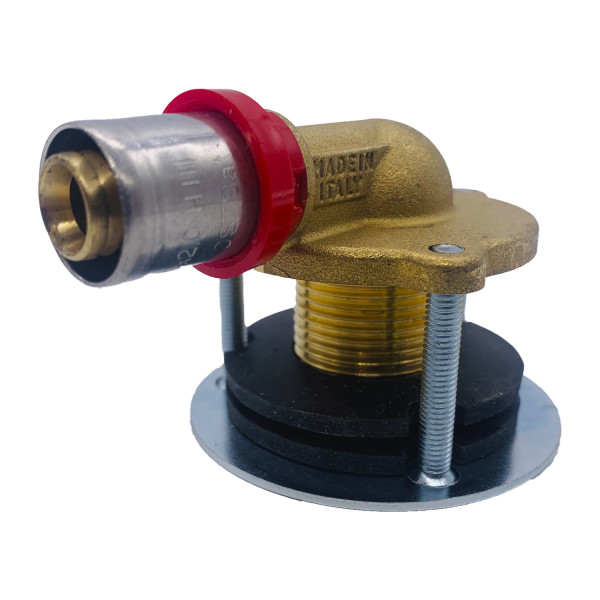 Водорозетка Tiemme 16х1/2" ВР латунь (для гипсокартона, пресс, L=28 мм.) (1651062 / 1662CG) Водорозетка Tiemme 16х1/2" ВР латунь (для гипсокартона, пресс, L=28 мм.) (1651062 / 1662CG)