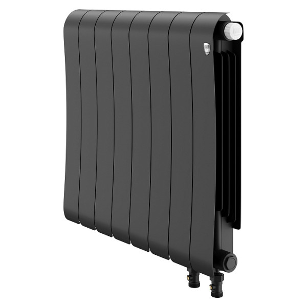 Радиатор биметаллический Royal Thermo Infinity 500 Noir Sable VR80 (8 секций) Чёрный (RTINNSVR805008) Радиатор биметаллический Royal Thermo Infinity 500 Noir Sable VR80 (8 секций) Чёрный (RTINNSVR805008)
