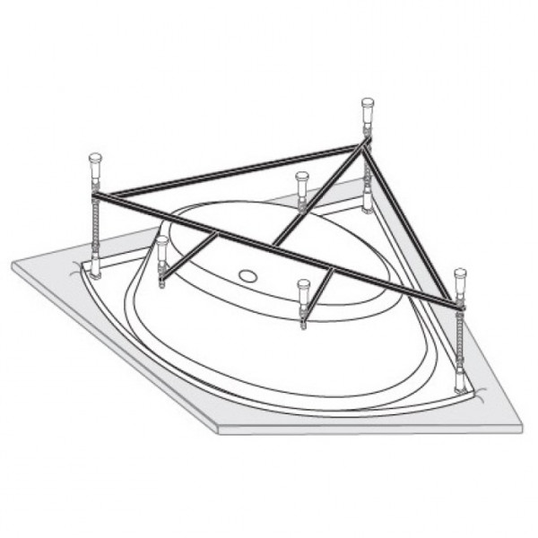 Каркас для ванны Vagnerplast Iris 143x143 (VPK143143) Каркас для ванны Vagnerplast Iris 143x143 (VPK143143)