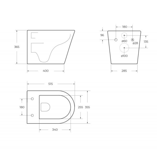 Унитаз подвесной BelBagno Flay-R с сиденьем c soft close (BB053CHR/SC)