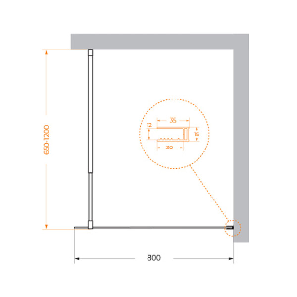 Душевая перегородка BelBagno Kraft 80x195 стекло прозрачное, профиль черный (KRAFT-L-1-80-C-NERO) Душевая перегородка BelBagno Kraft 80x195 стекло прозрачное, профиль черный (KRAFT-L-1-80-C-NERO)