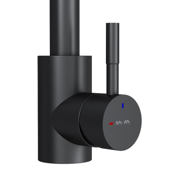 Смеситель для кухни AM.PM X-Joy S с С-изливом черный (F85B07122) Смеситель для кухни AM.PM X-Joy S с С-изливом черный (F85B07122)