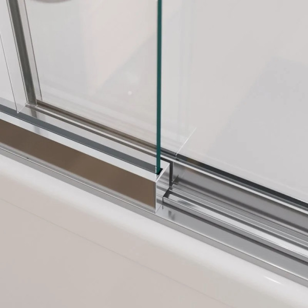 Душевая шторка для ванны Cezares Slider 90x7x150 стекло прозрачное, профиль хром (SLIDER-FIX-VF-11-90/150-C-Cr)