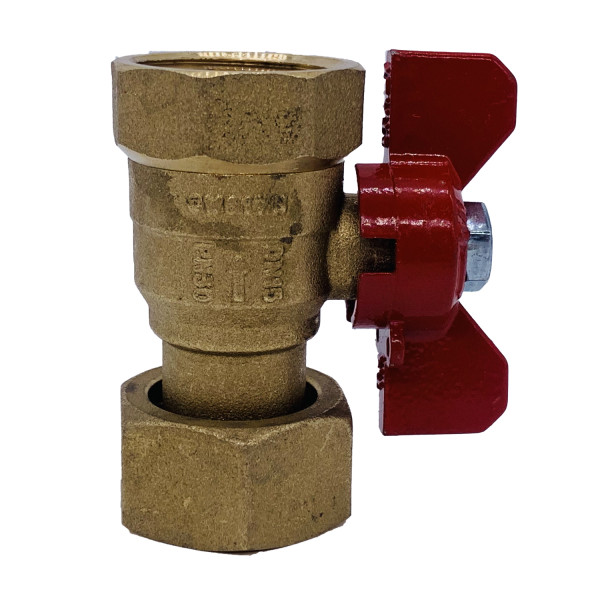 Кран Tiemme 3/4"x3/4" ВВ с накидной гайкой (2260001 / 2263R0505) Кран Tiemme 3/4"x3/4" ВВ с накидной гайкой (2260001 / 2263R0505)