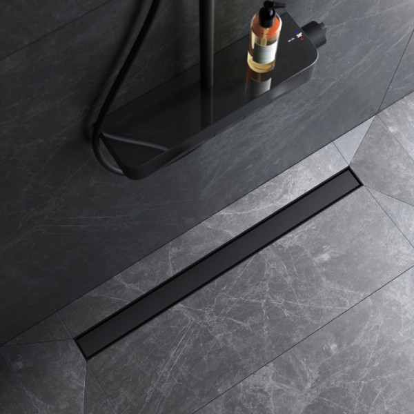 Душевой лоток AM.PM MasterFlow линейный универс затвор Tile 90 см черн мат (W01SC-U11-090-04BM)