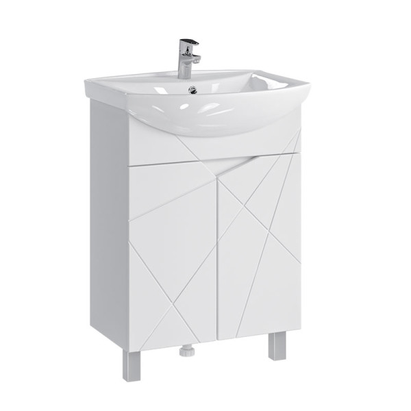 Тумба напольная Melodia Айсберг 60 (Уют 60) белая (MFR14755WT)