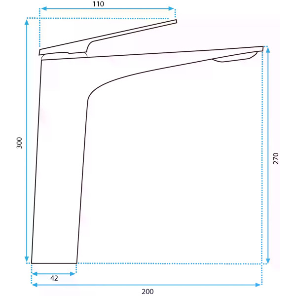 Смеситель для раковины Rea Avalon золото матовое (REA-B2705)