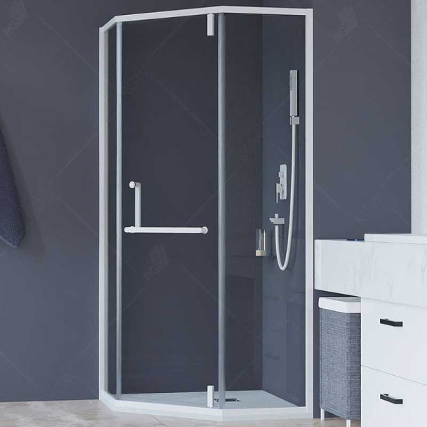 Душевой уголок RGW HO-084-W 100*100 стекло прозрачное, профиль белый 350608400-15