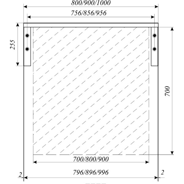 Столешница 1Marka Grunge Loft 1000*480*255 бетон темно-серый (У85838) Столешница 1Marka Grunge Loft 1000*480*255 бетон темно-серый (У85838)