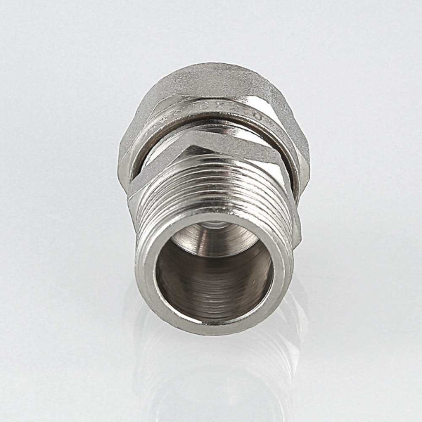 Соединение прямое 16*1/2"Н Valtec (обжим) (VTm.301.N.001604) Соединение прямое 16*1/2"Н Valtec (обжим) (VTm.301.N.001604)