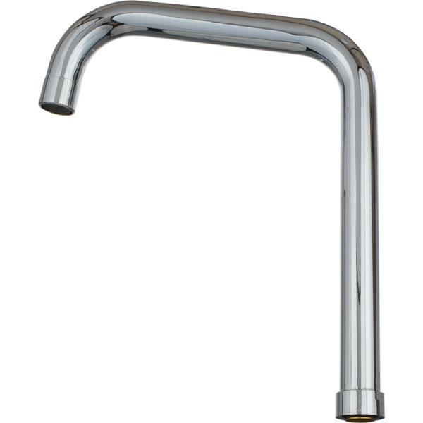 Излив Melodia для кухонного смесителя Г-образный люкс с аэратором 23см (MKP20666P)