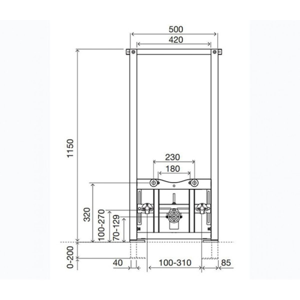 Инсталляция для биде Oli Sanitarblock (136078 )