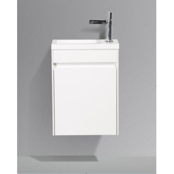 Тумба подвесная с дверкой BelBagno Pietra Mini 46-R Bianco Lucido (PIETRA MINI-460-1A-SO-BL-R)